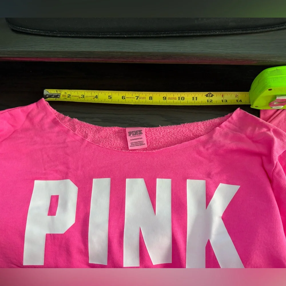 VICTORIA’S SECRET OFF THE SHOULDER LONG SLEEVE TOP & FLEECE JOGGER SET - NWOT - Picture 12 of 14